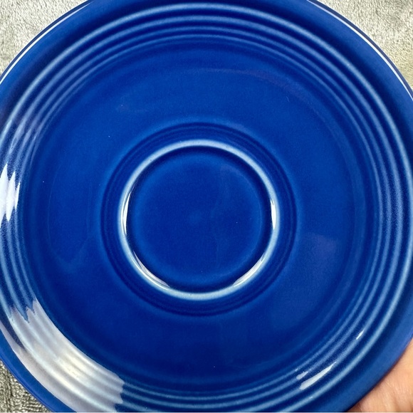 Fiesta Fiestaware Homer Laughlin Saucer (Matches Teacup) Sapphire (retired) - Picture 3 of 4